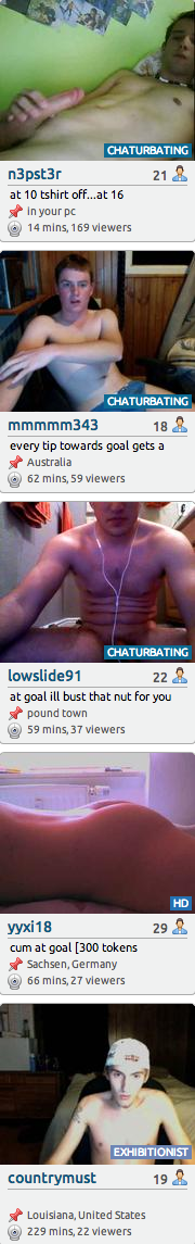 Talk with gay guys and men instantly on Chaturbate.com! NSFW - Uncensored chat & gay webcams