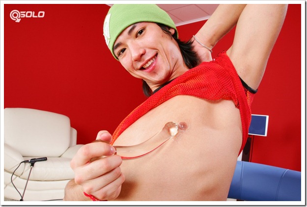 Asian boy slams his chute