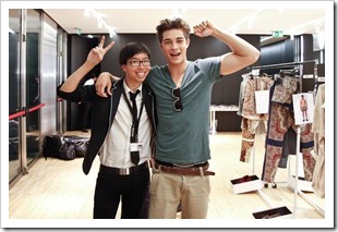 Backstage with my buddy, Francisco @ D&G