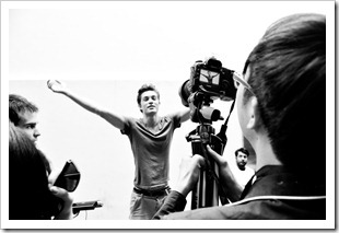 Chico filming Justin Wuâ€™s fashion week video