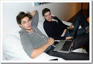 Francisco Lachowski and Luiz Afonso Schwab at the Triton 2012 summer campaign shoot