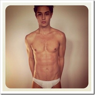 Francisco Lachowski in the Backstage for the video by Luca Finotti