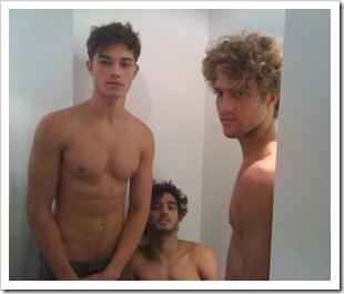 Francisco, Marlon & Max backstage at MFW