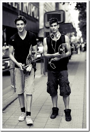 Francisco and Gabriel Burger in Milan