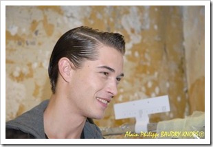 Francisco backstage Alexis Mabille SS12