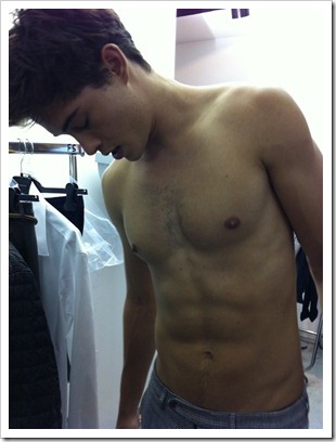 Francisco backstage Ermanno Scervino SS12