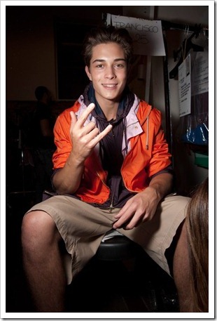 backstage Frankie Morello