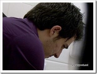 hunky workman coming into the bus station toilet to have a crap (5)