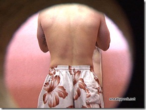 beefy swimmer stripping naked in a swimming pool (8)