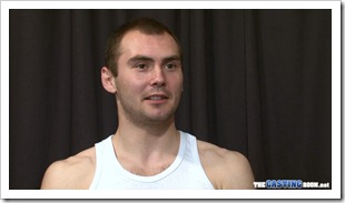 Thuggish straight lad Yosef in the casting room (3)