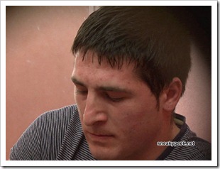 horny tattooed guy changing in a cubicle sneakypeek (13)