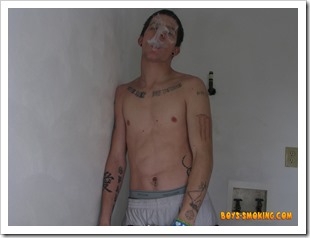 boys smoking Lex Smokin' And Strokin' In The Garage (5)